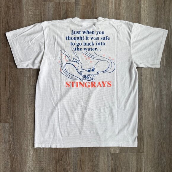 Vintage Stingrays T-Shirt Single Stitch Just When You Thought XL - Picture 1 of 5